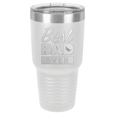 Best Dad Ever Fishing 30oz Ringneck Tumbler